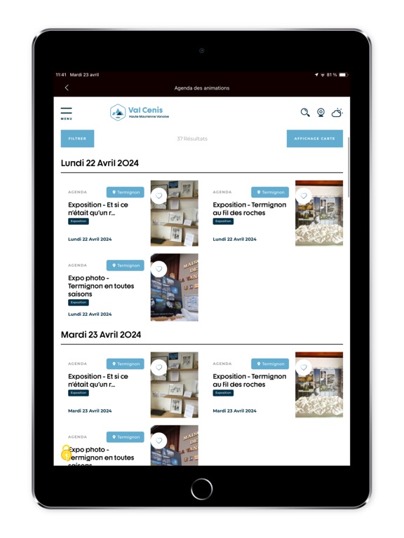 Val Cenis iPad screenshot 5 - Sports app