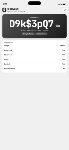 LocalVault: Secure Notes Screenshot 2 of 5