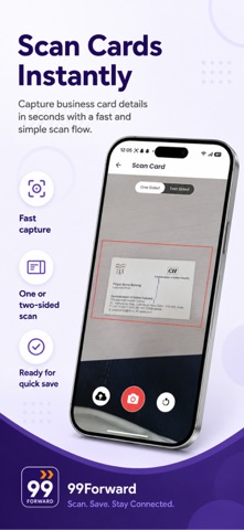 99 Forward - AI Card Scanner Screenshot 2 of 6