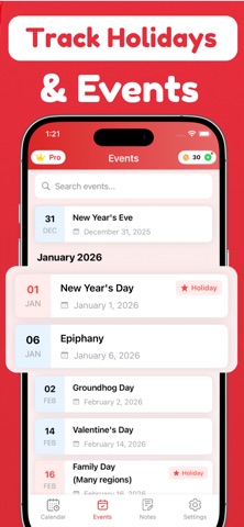 Canada Calendar 2025 - 2027 iPhone screenshot