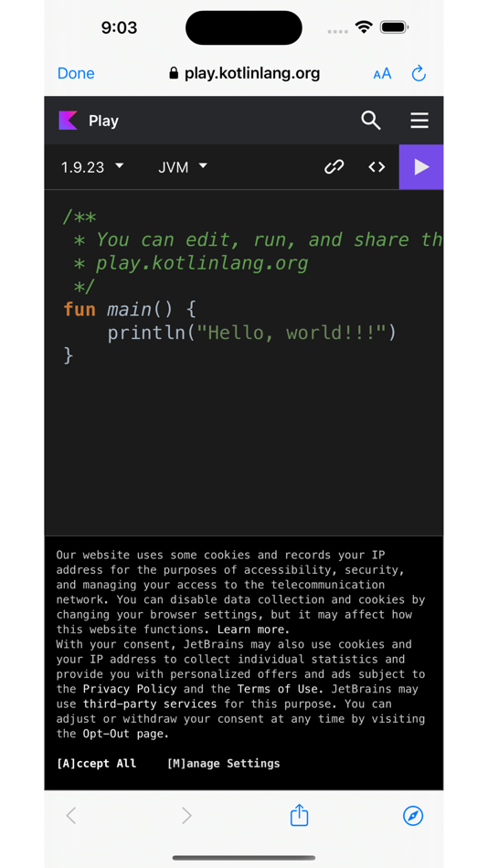 #4. Kotlin Tutorial (iOS) By: Jayotsanaben Hadiya