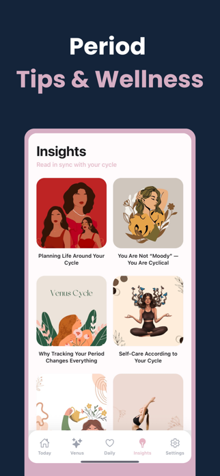 Venus Cycle & Period Tracker Screenshot 4 of 5