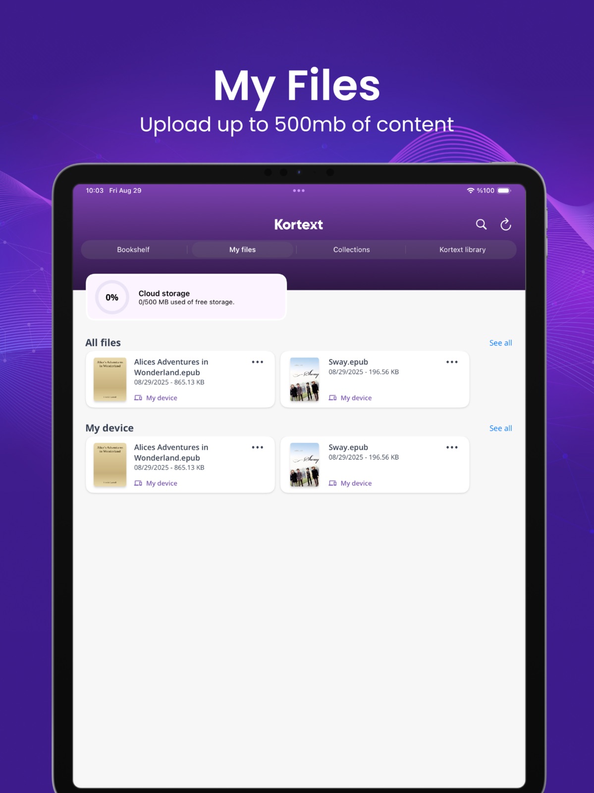 Kortext ipad screenshot 4