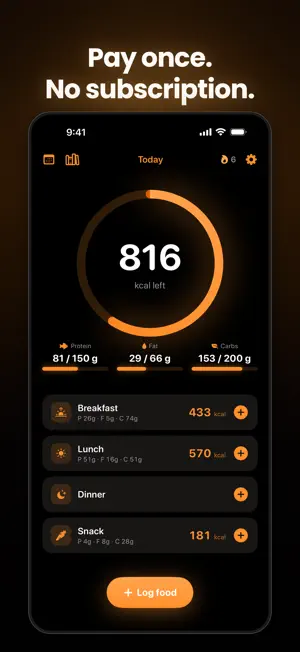 Kcal: Simple Calorie Tracker screenshot 1