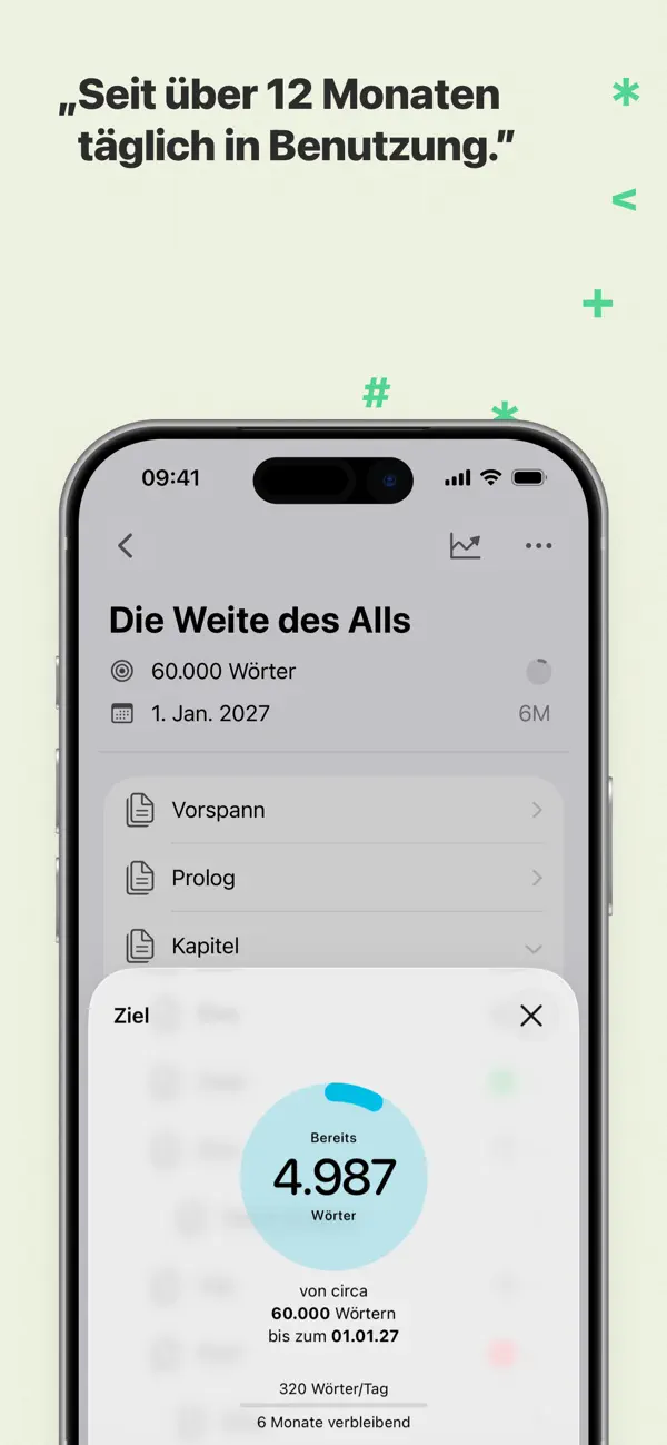Ulysses iPhone App Screenshot 9 – Produktivität