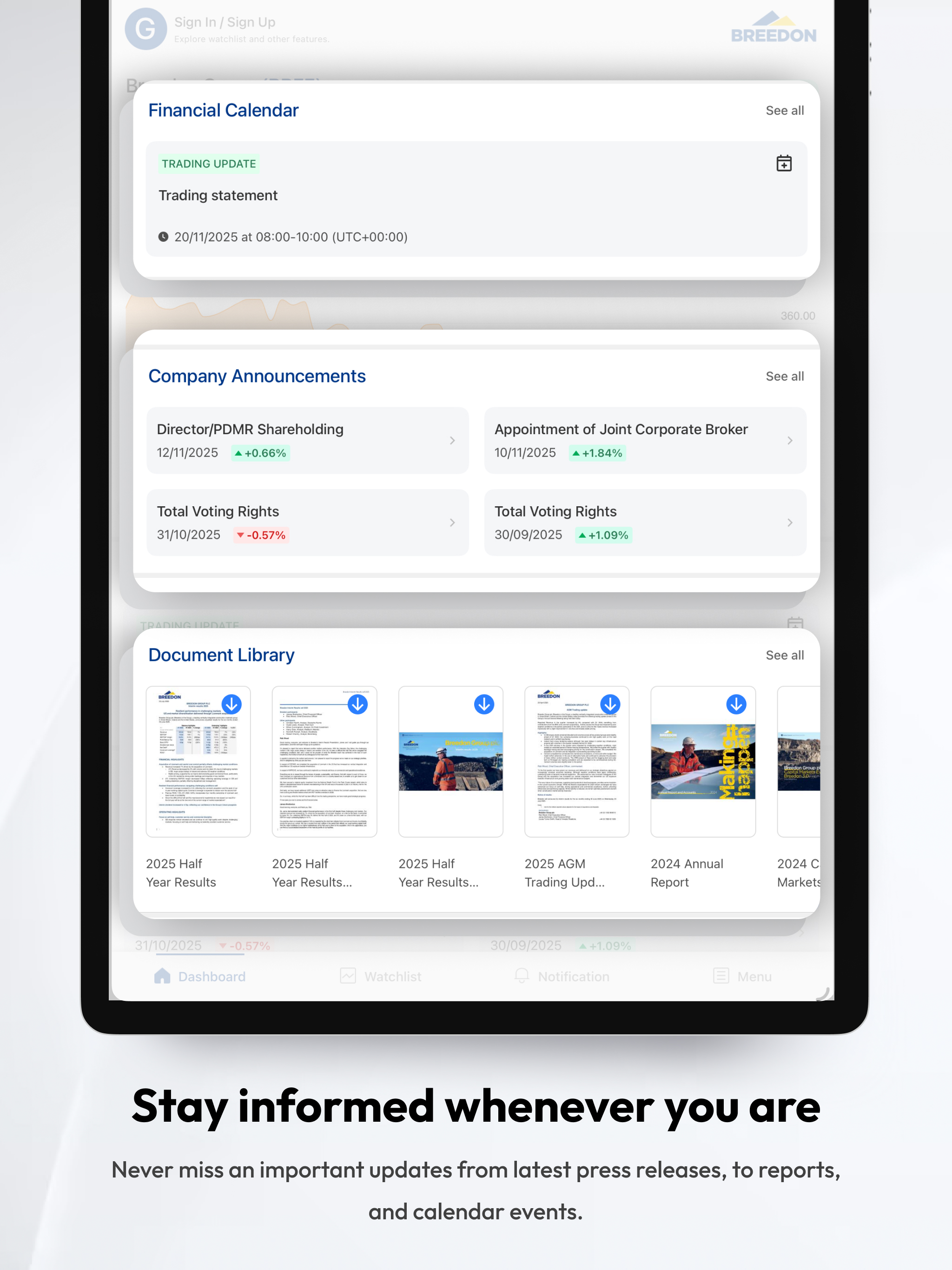 Breedon Investor Relations