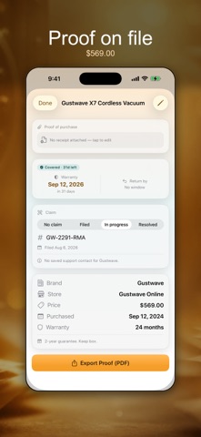 Warranty Tracker: VaultKeeper Screenshot 3 of 5