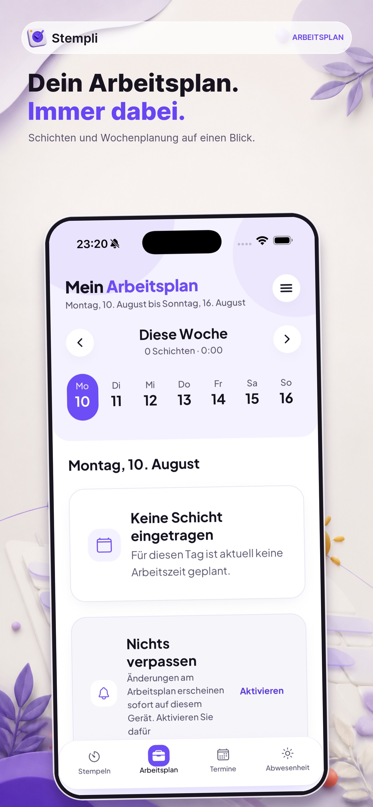 Screenshot 3 of Stempli Zeiterfassung