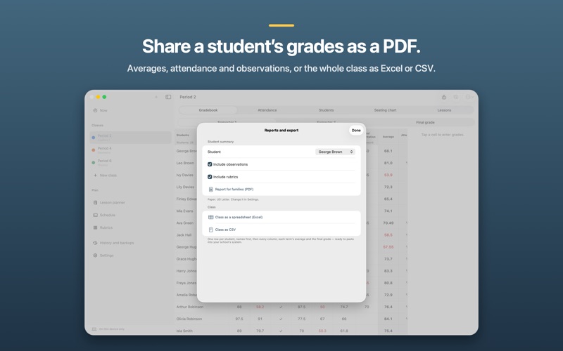 Notaula: Gradebook and Planner screenshot 7