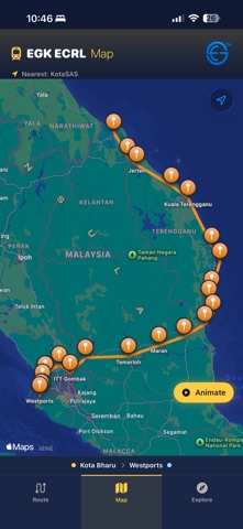 EGK ECRL Map screenshot