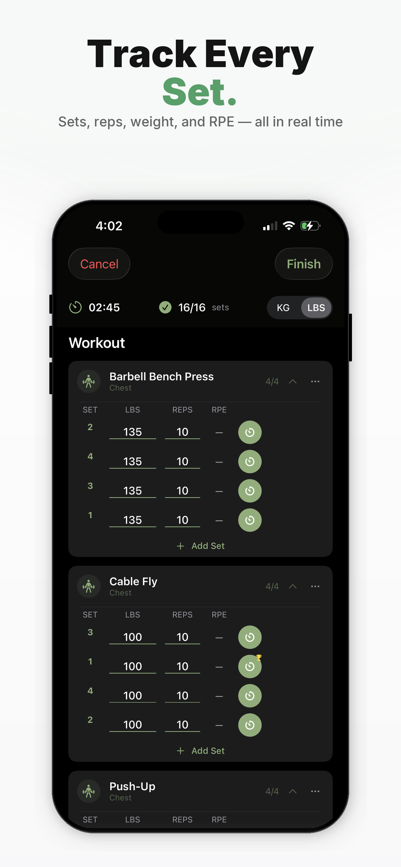 Alignment - Fitness Tracking