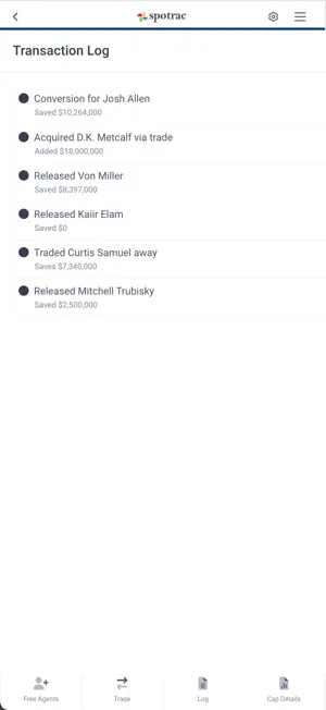 Salary Cap Manager screenshot 3