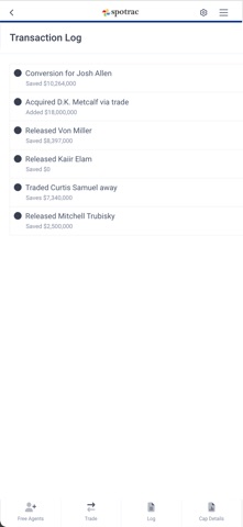 Salary Cap Manager Screenshot 3 of 3