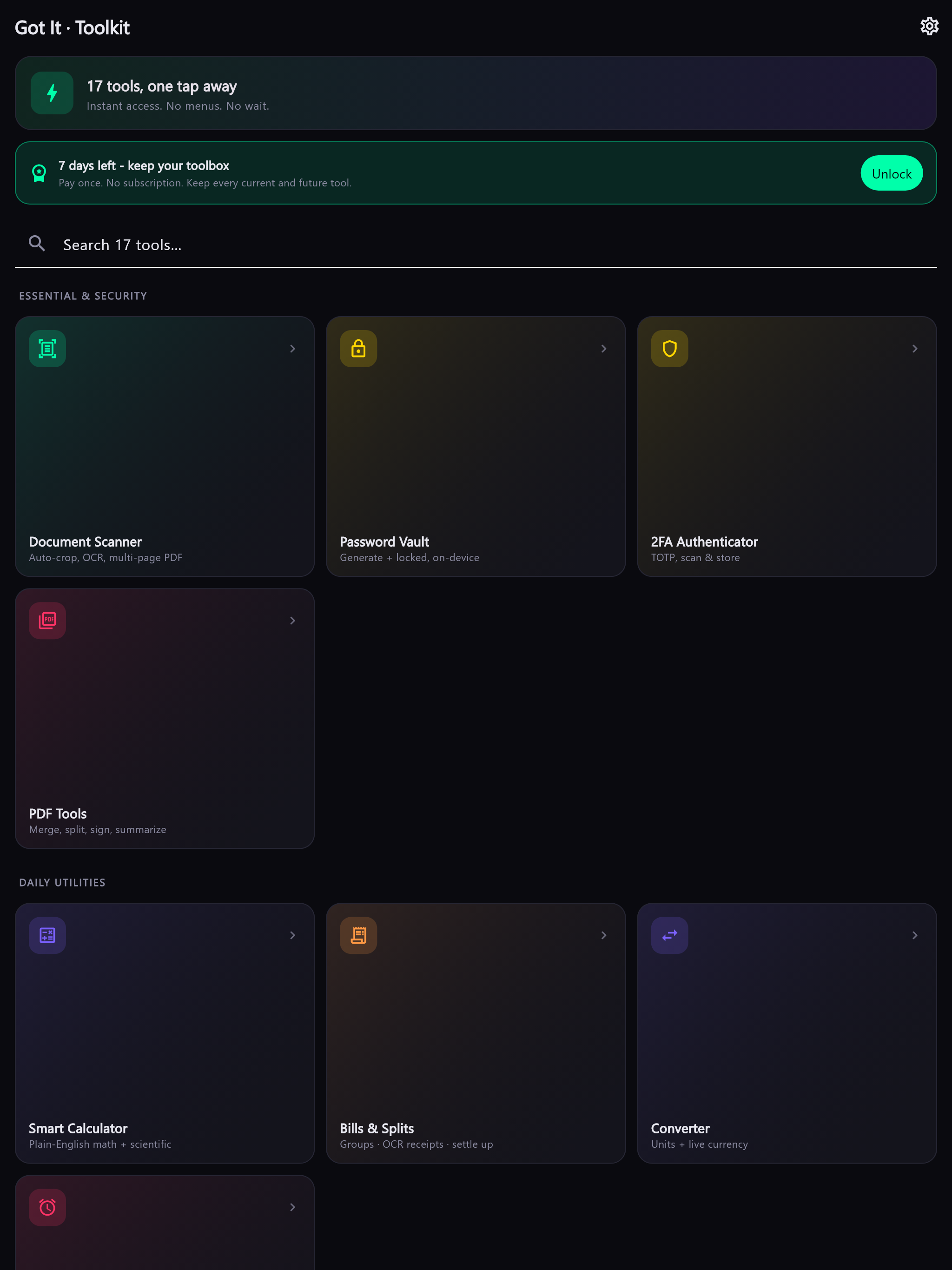 Got It: Daily Toolbox screenshot 8