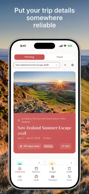 DoneVoyage: Trip Planner screenshot 1
