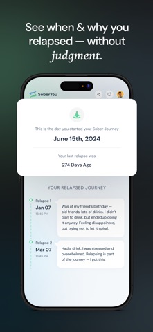 SoberYou: Quit Any Addiction iPhone screenshot