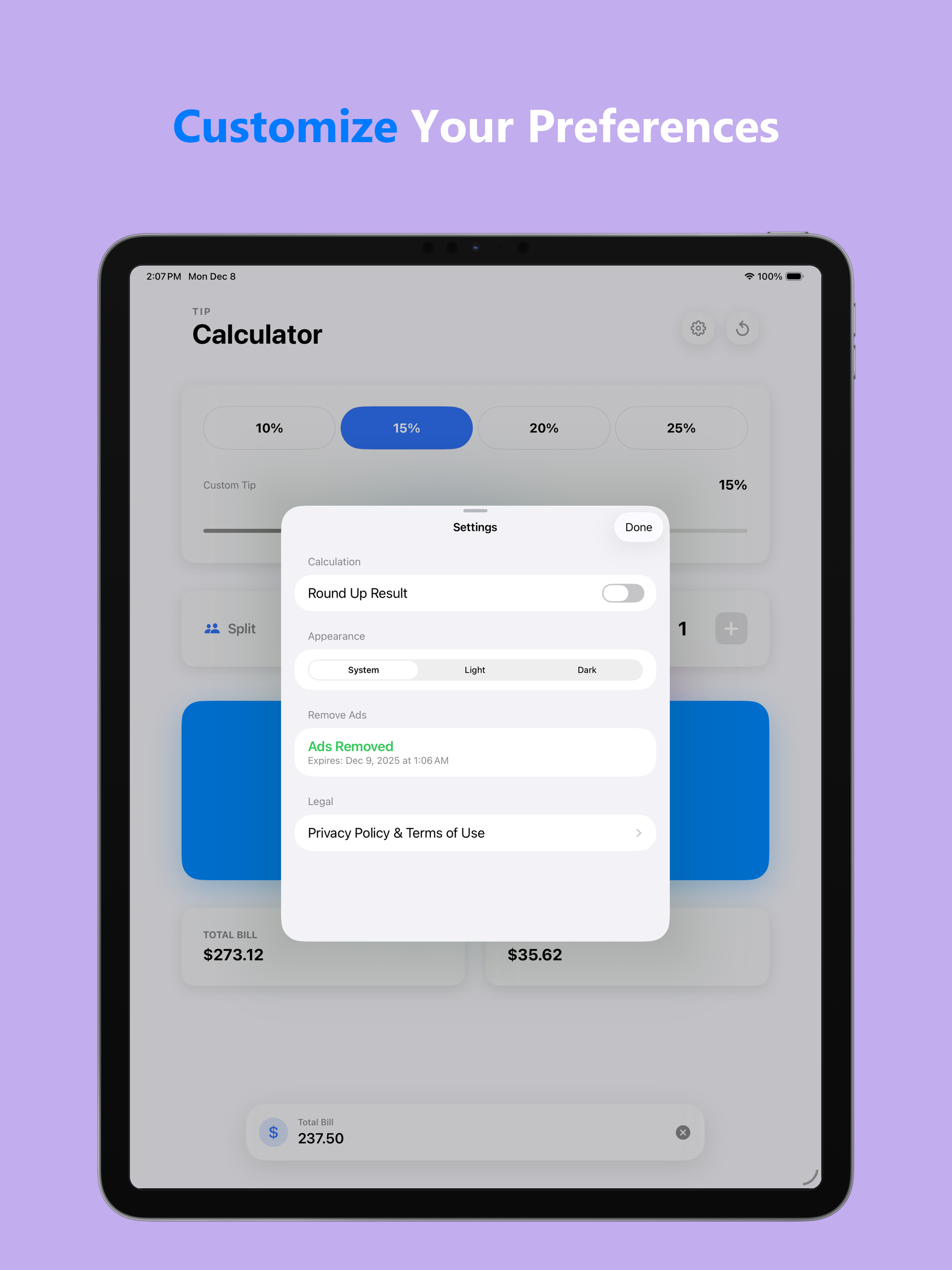 Tip Calculator - Fast & Easy screenshot 9