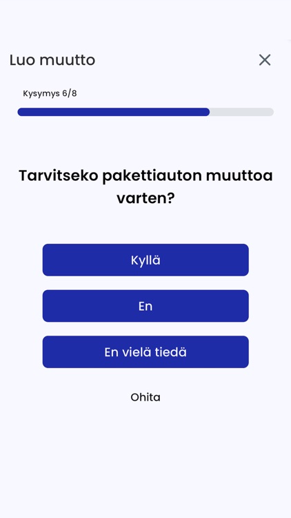 Muuttajan Muistilista App
