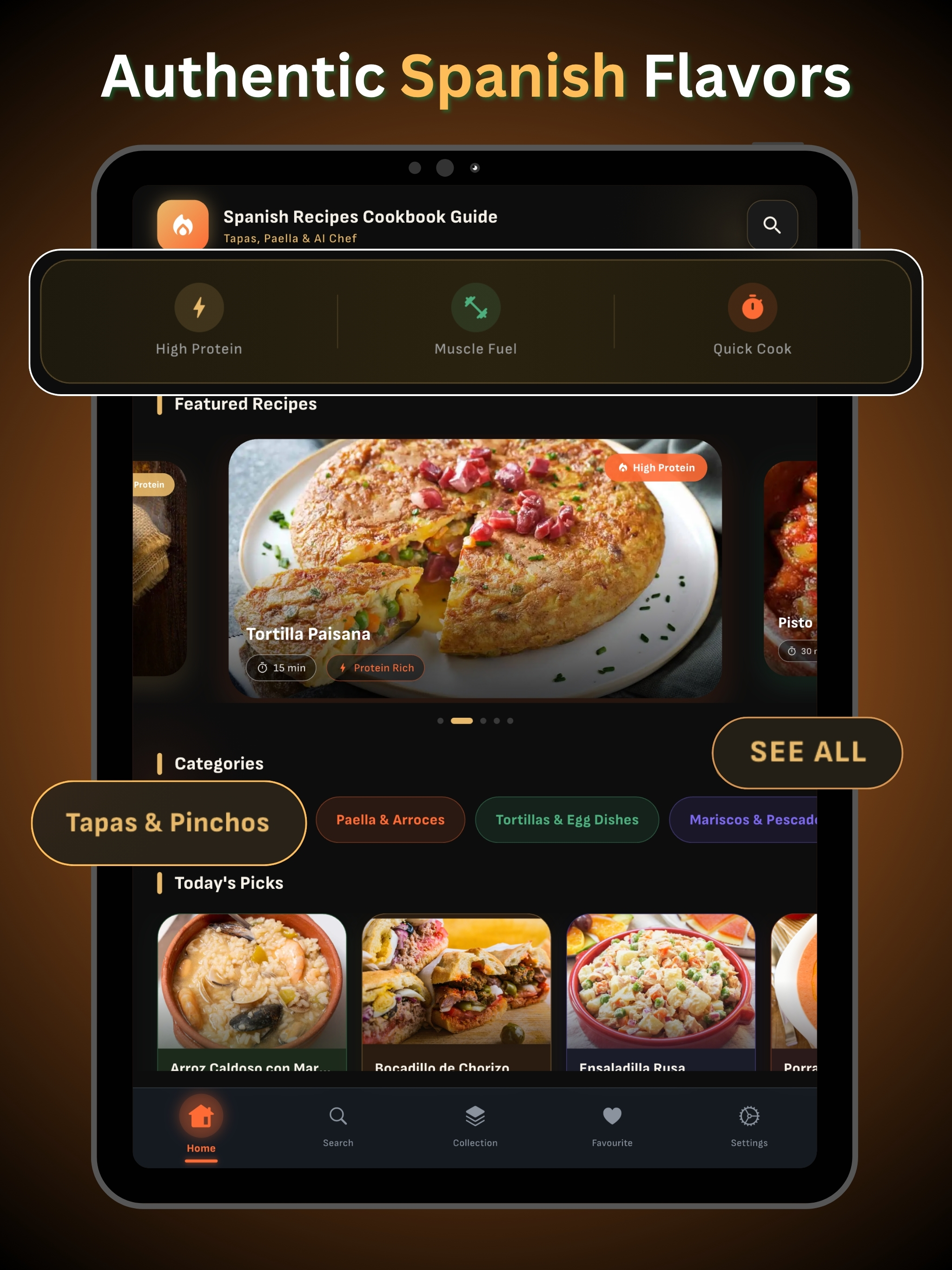 Spanish Recipes Cookbook Guide screenshot 8