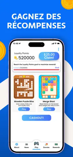 Capture d'écran de JustPlay: Cumulez Pts Fidélité sur iPhone 1