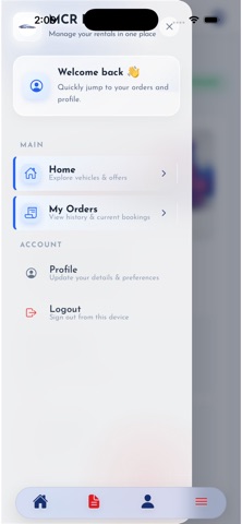 Melbourne car rentals screenshot