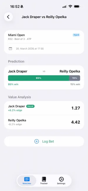 OliveOdds screenshot 2