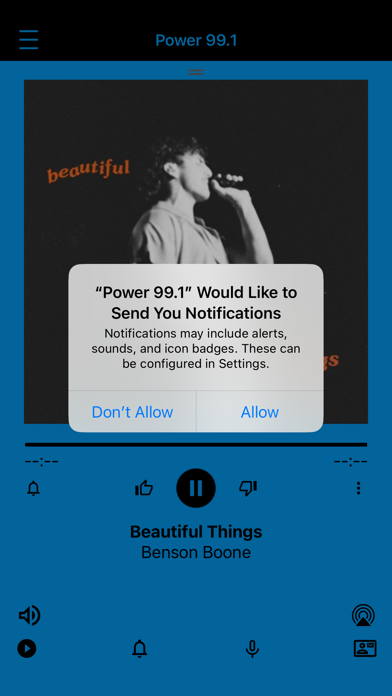 Power 99.1 iPhone screenshot 1 - Entertainment app
