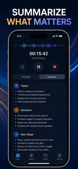Voice Notes: Transcribe AI screenshot 2