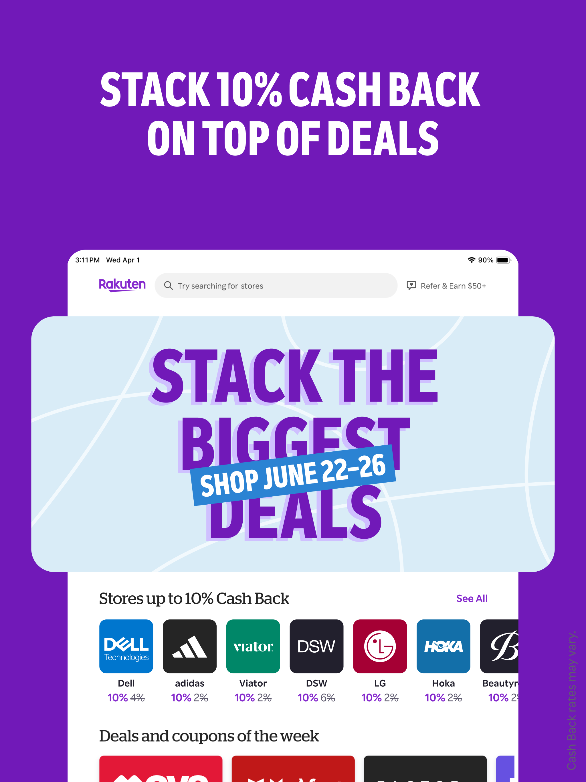 Rakuten: Cash Back & Deals