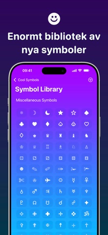 Grymt symboltangentbord screenshot 2
