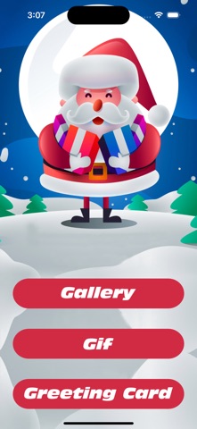 Santa Claus Gif iPhone screenshot