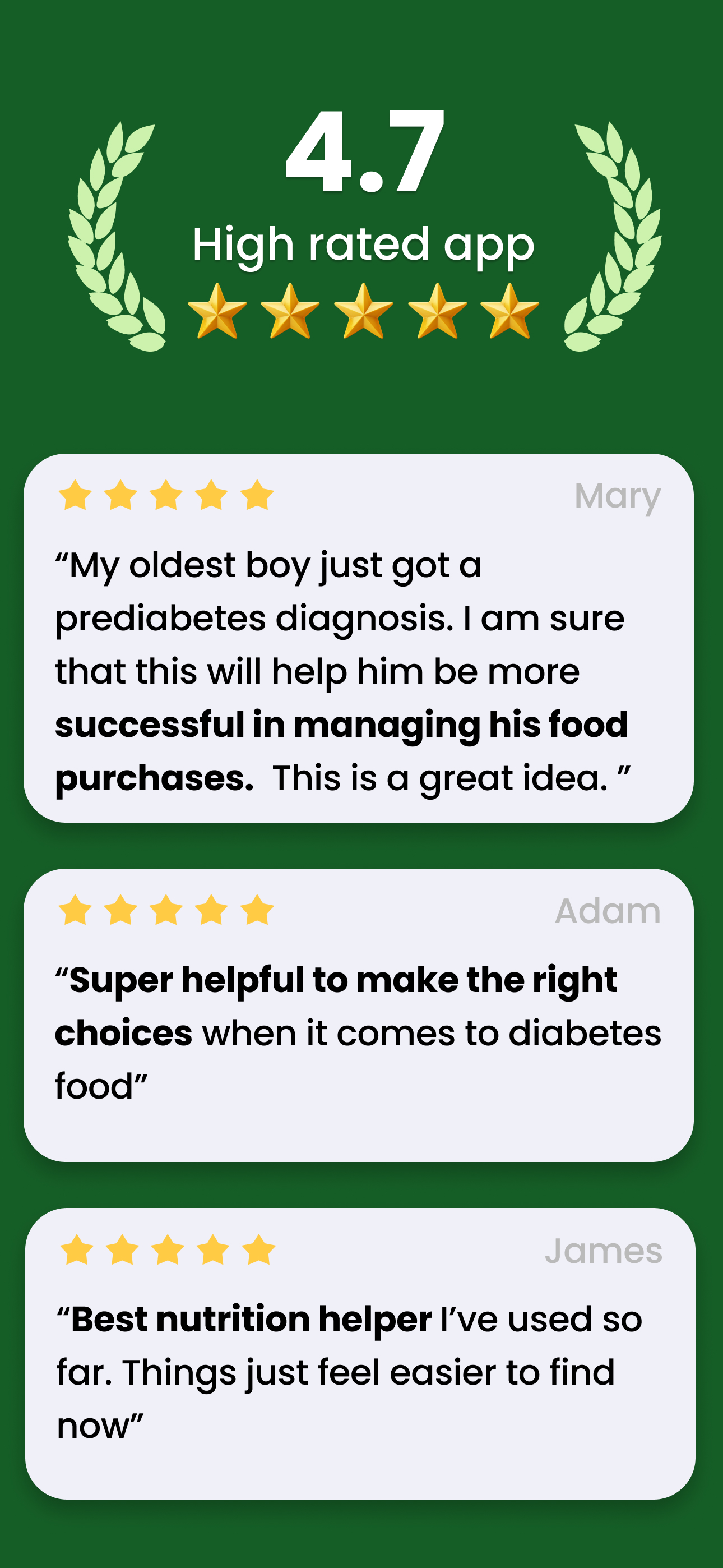Diabetes food tracker - Gococo App Store screenshot