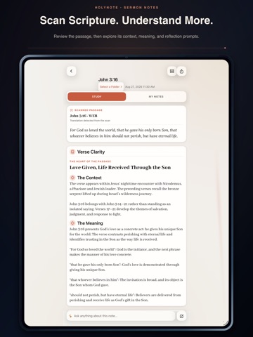 HolyNote: Sermon Notes iPad screenshot 3