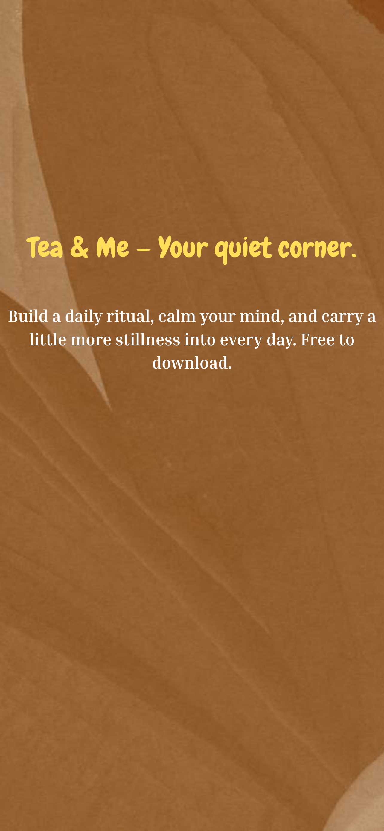 Tea & Me - Mindfulness & Calm screenshot 5