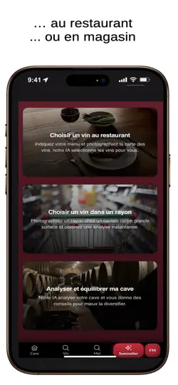 Capture d'écran de Vitissia — Cave & Sommelier IA sur iPhone 3