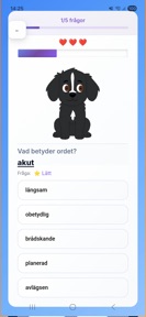 Högskoleprovsappen screenshot