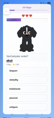 Högskoleprovsappen screenshot 2