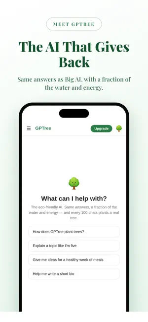 GPTree: Eco AI Chat screenshot 1