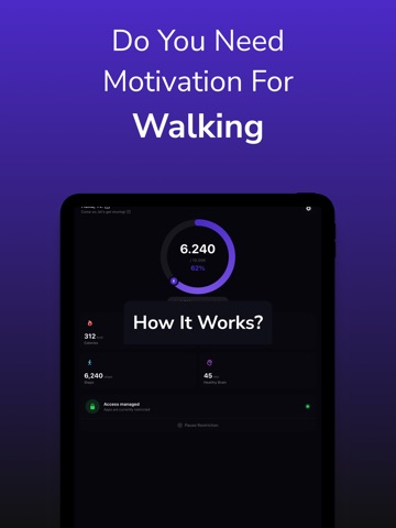 Steps to Unlock: Walk More iPad screenshot