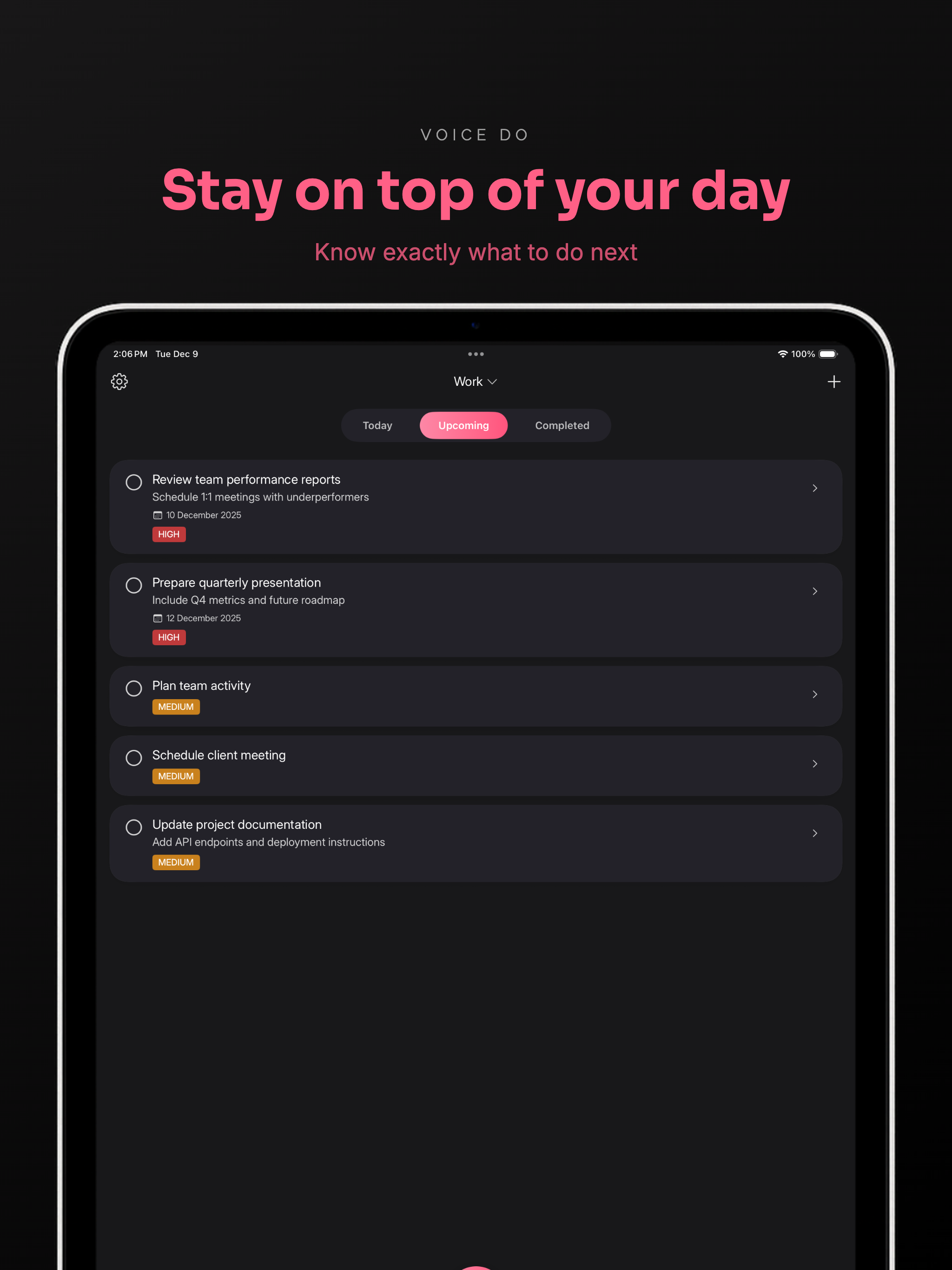 Voice Do: Voice To-Do List