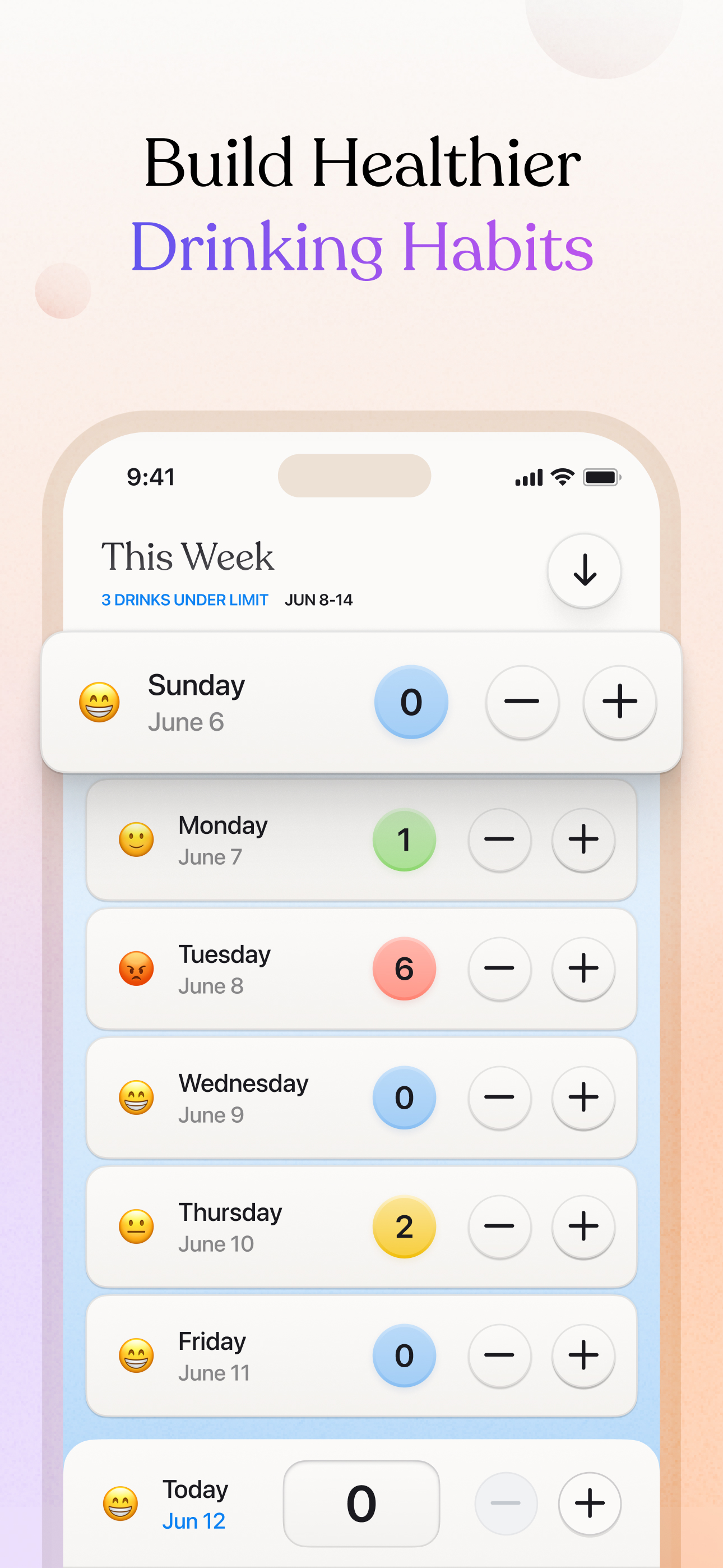 Drink Less: Alcohol Tracker