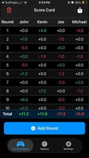 Mahjong Scorebook screenshot 2