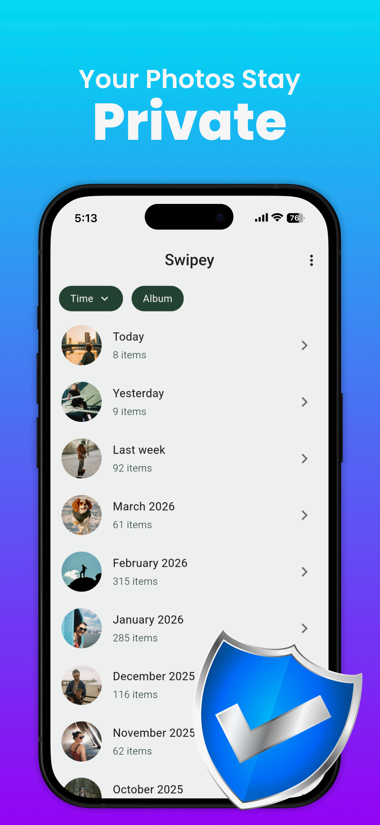 Swipey - Swipe Delete Photos