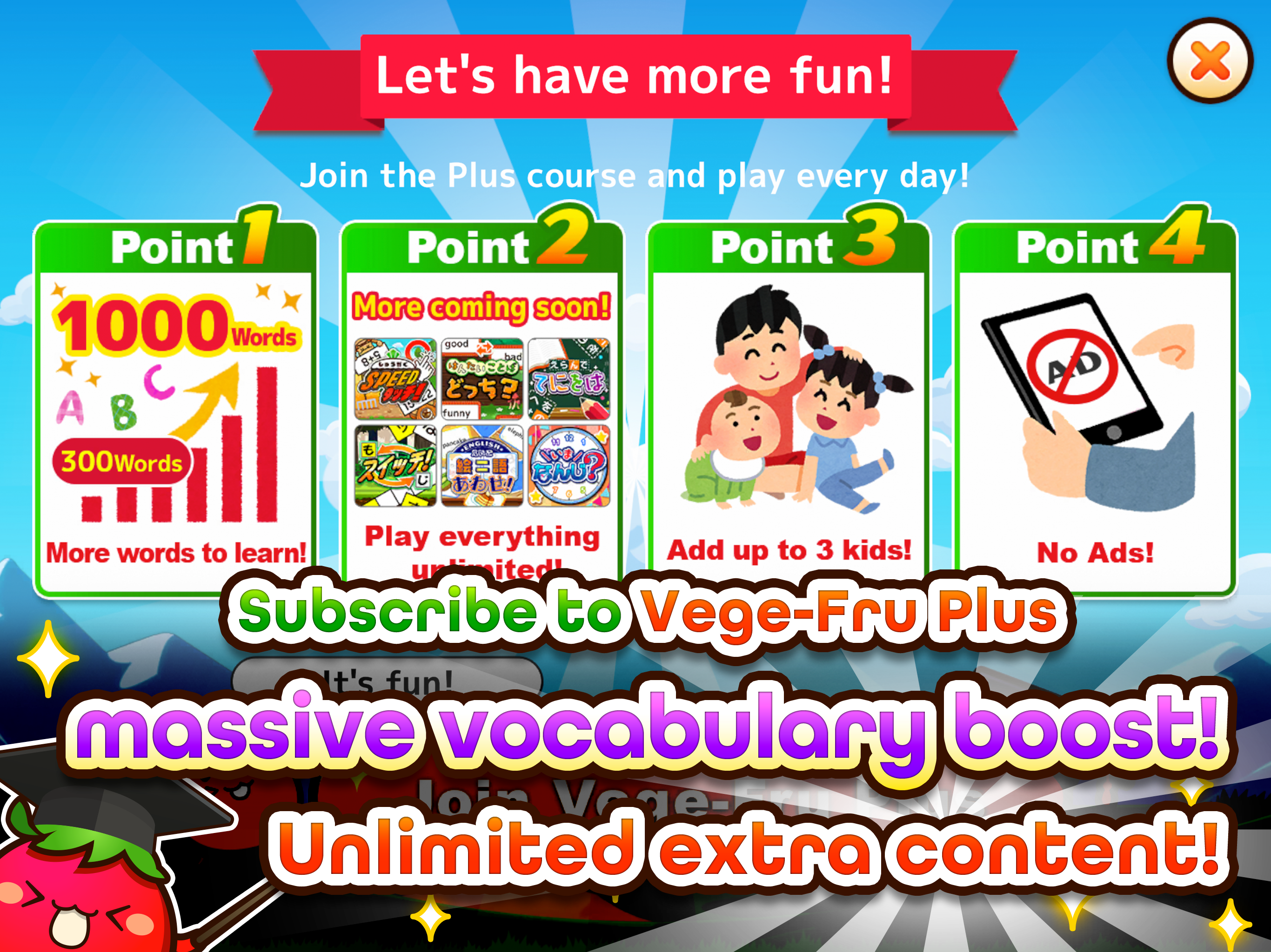 Kids App: Veggie-Fruit Academy