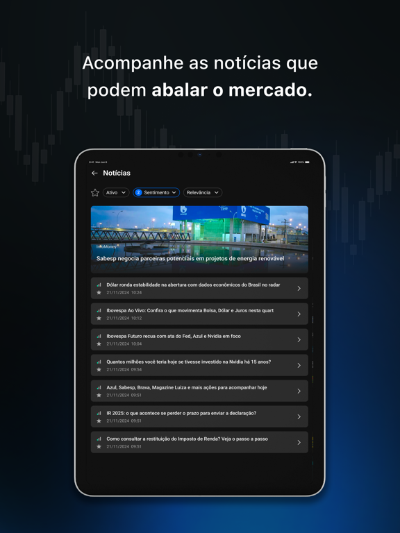 HUB3 - Gestão de Investimentos iPad screenshot 4 - Finance app