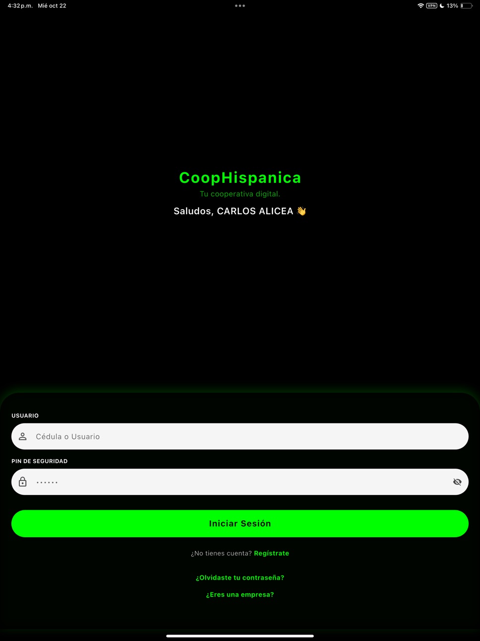 iPad screenshot