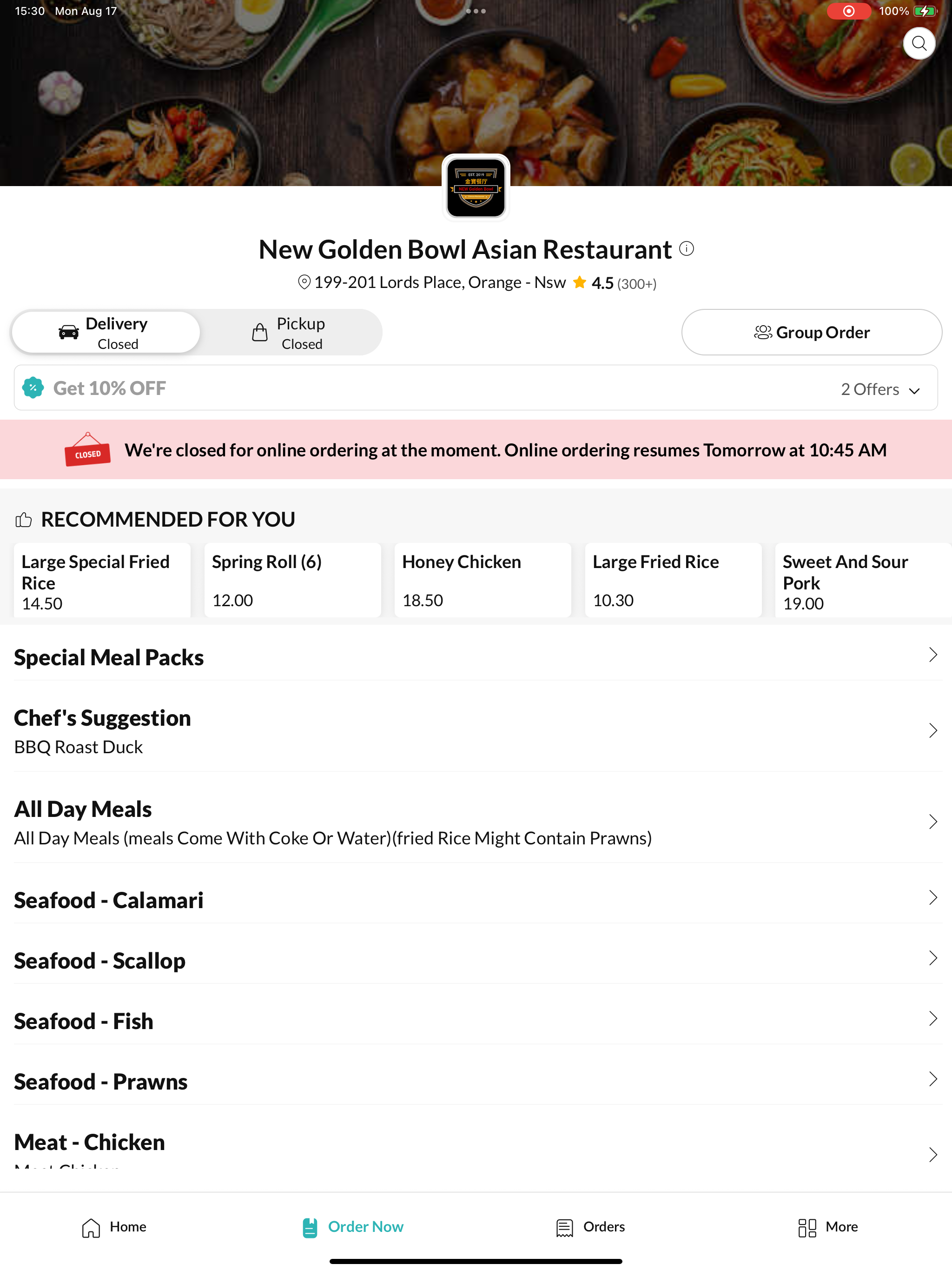 Golden Bowl Chinese Restaurant screenshot 6
