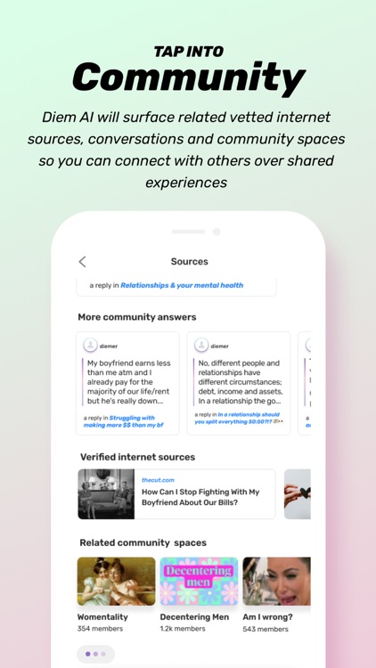 Diem | Search, socially