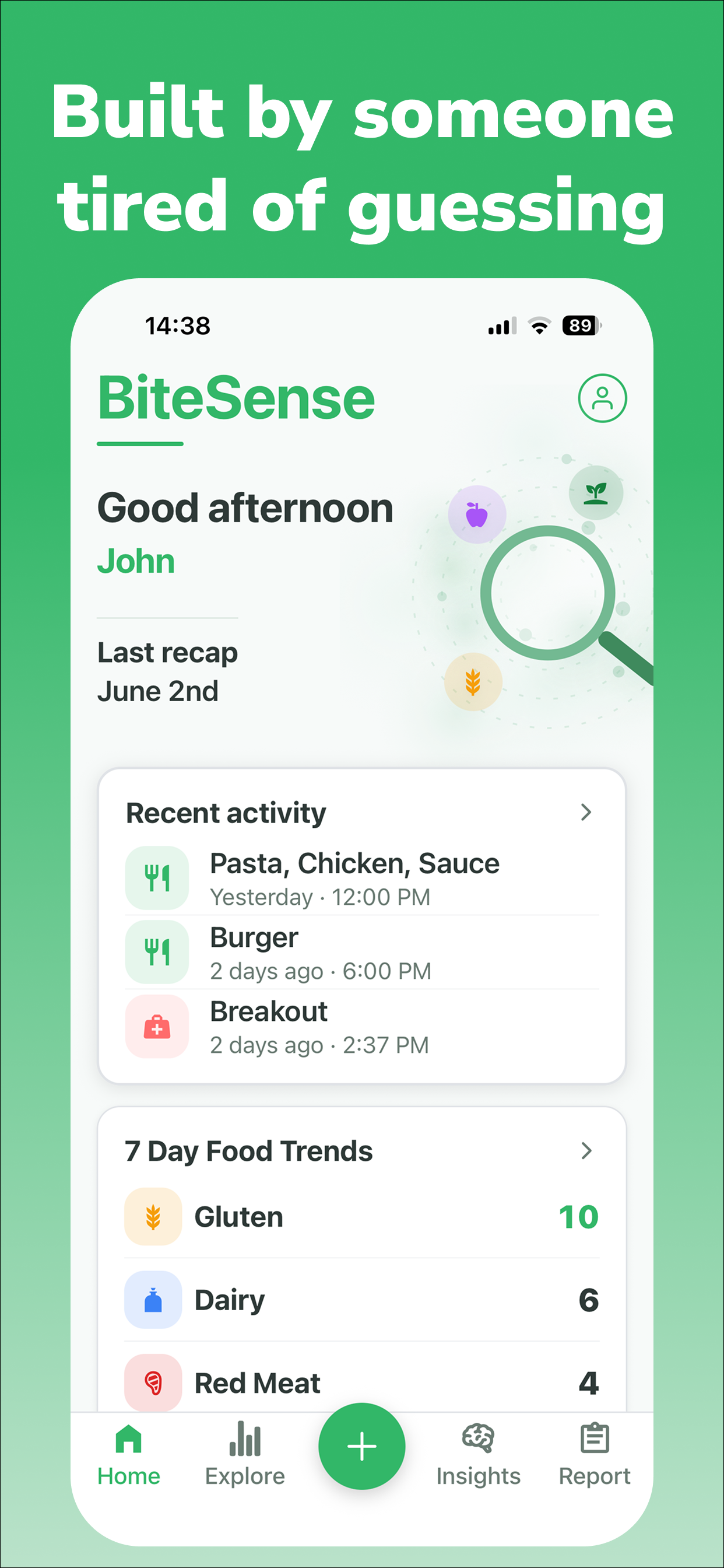 BiteSense - Food Symptom Log screenshot 6