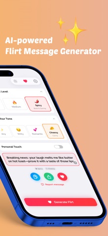 HeartStarter: Flirt Messages iPhone screenshot